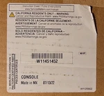 New Factory Seal W11451452 Console Whirlpool Made Part. Fixed Price $625.00.