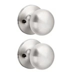 Gobekor 2 Pack Single Dummy Door Knobs Brushed Nickel Interior Fo.... Fixed Price $21.07.