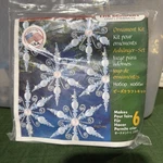 The Beadery Holiday Beaded Ornament Kit-light Sapphire Snowflake Makes 6. Fixed Price $15.25.
