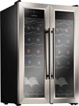 24-BOTTLE Dual Zone Wine Fridge Silent Cooler For Home & Office. Fixed Price $833.99.