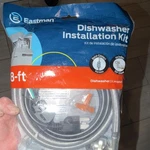 Eastman 8-FT Stainless Steel Dishwasher Kit, Quick-connect, 90 Elbow. Fixed Price $10.00.