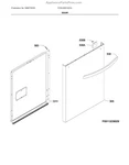 Frigidaire Dishwasher Door Panel Part #117496010 (genuine Oem) - New. Fixed Price $220.00.
