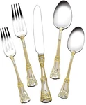 Royal Albert Stainless Old Country Roses 20 Pc. Service For 4 New Box. Fixed Price $136.50.