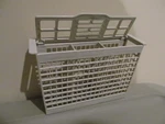 Ge Dishwasher Basket Rack Utensil Holder Gray Side Hook W/ Lid. Fixed Price $8.99.