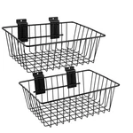 Polmart Slatwall Basket, Black (11 X 7 ", 2-PACK). Fixed Price $42.27.