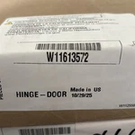 New Oem Whirlpool Dishwasher Door Hinge Arm (right Hand) W11613572. Fixed Price $16.89.