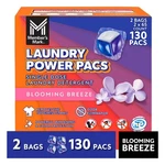 Member's Mark Laundry Detergent Power Pacs, Blooming BREEZE,130 Ct. Great Price. Fixed Price $30.38.