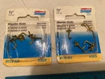 Made In Usa -new Solid Brass 1/2" Shoulder Hooks (2 Packages Of 5 Each). Fixed Price $9.50.