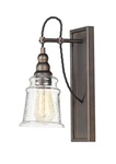 Maxim 21572 Revival Light 14" Tall Wall Sconce - Oil Rubbed Bronze / Hammer. Fixed Price $118.00.