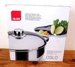 Ibili "oslo" Belly Shape Stainless Steel Casseole Pot With Lid, 26CM, Induction. Fixed Price $35.00.