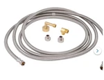 Everbilt 12 Ft Stainless Steel Universal Dishwasher Installation Kit & Fitting. Fixed Price $9.99.