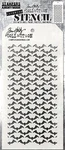 Stampers Anonymous Tim Holtz Layered Stencil 4.125"X8.5"-BATGROUND. Fixed Price $13.80.