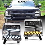Vland Led Drl Headlights For 2016-2018 Chevy Silverado 1500 W/sequential Lh+rh. Fixed Price $549.99.