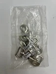 Bag Of 5 National Hardware N222-638 3013BC Bolt Snaps 1" X 3-1/8" Nickel Finish. Fixed Price $17.99.