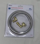 48" Braided Dishwasher Connector 3/8 Comp X W/brass Elbow+hose Adapter. Fixed Price $13.95.