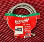 Fluidmaster 1W60CU Braided Universal Dishwasher Connector, In Length, 3/8. Fixed Price $14.99.