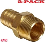 2-PACK! 3/4" Barb X Npt Male Brass Hose Fitting 57001-1212 Anderson Metals. Fixed Price $19.62.