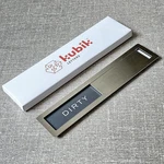 Kubik Clean Dirty Dishwasher Magnet - Premium 304 Stainless Steel. Fixed Price $16.00.