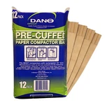 Dano Pre-cuffed Paper Trash Compactor Bags (12 Pack) Heavy Duty Kitchen Gar.... Fixed Price $50.04.