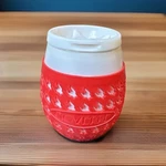 Goverre Stemless Portable Wine Glass Tumbler With Red Silicone Grip. Fixed Price $12.00.