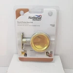 National Hardware Round Pocket Door Pull Brass Finish N350-330 V1952. Fixed Price $17.75.