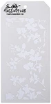 Stampers Anonymous Tim Holtz Stencils Blossom, 4.125" X 8.5", White. Fixed Price $17.04.