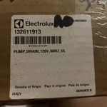Electrolux Frigidaire Dishwasher Drain Pump 132611913 Oem Part. Fixed Price $90.00.