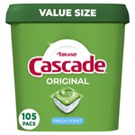 Cascade Total Clean Fresh Scent Dishwasher Detergent Packs - Of 105. Fixed Price $18.00.