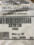 Whirlpool Original WP3378138 New Genuine Oem Dishwasher Cover 3376404 3385001. Fixed Price $24.00.
