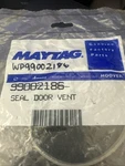 WP99002186 New In Sealed Bag Whirlpool Maytag Dishwasher Air Vent Deflector. Fixed Price $7.68.