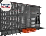 Metal Pegboard Wall Organizer System For Garage, 109PCS Kit With Bins,. Fixed Price $160.57.