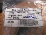 00182640, 00187527 Bosch Dishwasher Door Spring Orange Dot New Oem. Fixed Price $30.00.