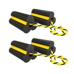 2 Pair Rubber Heavy Duty Dual Wheel Chocks Front And Back, Rv Leveling Blocks.... Fixed Price $57.81.