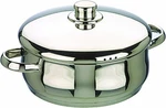 Ibili Oslo Belly Shape Stainless Steel Casserole Pot With Lid, 24CM W/. Fixed Price $32.00.