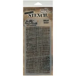Stampers Anonymous Tim Holtz Layered Stencil 4.125"X8.5"-BURLAP New. Fixed Price $6.29.