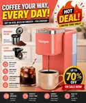 Single Serve Iced Coffee Machine Pink Removable Tank, Maker. Fixed Price $32.99.