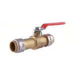 Sharkbite UR24736 Turn Ball Valve, 4.9" L, Brass. Fixed Price $42.59.