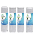 4 Pack Carbon Block Water Filter Cartridges Compatible With WCBCS975RV Mode.... Fixed Price $47.11.