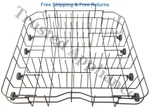 Whirlpool Dishwasher WDF550SAAB Lower Dishrack W/ Wheels Oem Black. Fixed Price $175.54.