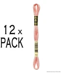 12X Dmc Embroidery Thread Mouline Special 117MC -761, Stranded, 8M. Fixed Price $23.52.