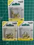 3-PACK Lot 5/PC National Hardware N119-305 1-3/16" Bright Brass Closed Screw Eye. Fixed Price $11.81.