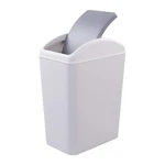 Ggbin Plastic Garbage Trash Cans With Swing Lid, 16 Grey Kitchen Bins. Fixed Price $39.05.