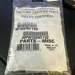 WPW10292152 New Bag Oem Whirlpool Dishwasher Hardware Kit Mounting Brackets. Fixed Price $9.98.