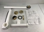 Westbrass Cable Drive Bath Drain 27" Rotary Overflow Cover Polished. Fixed Price $56.06.