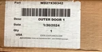 Ge WD27X30342 White Outer Door Panel New In Box. Fixed Price $103.00.