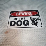 Sigo Signs Nwot Metal Beware Of Dog Outdoor Fence Gate. Fixed Price $25.00.