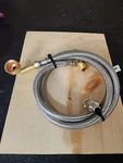 Dishwasher 5-FT 3/8-IN Compression Outlet Stainless Steel Connector Hose. Fixed Price $11.21.
