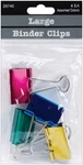 Large Binder Clips 1.25 4/PKG Assorted Colors. Fixed Price $8.68.