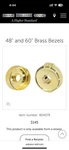 Wolf Oem Brass 48 60 Range Burner Knob Bezels 804379. Fixed Price $99.99.