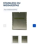 Brand New Oem Ge Dishwasher WD34X25742 WD34X25574 WD34X27026 Outer Door Asm. Fixed Price $105.00.